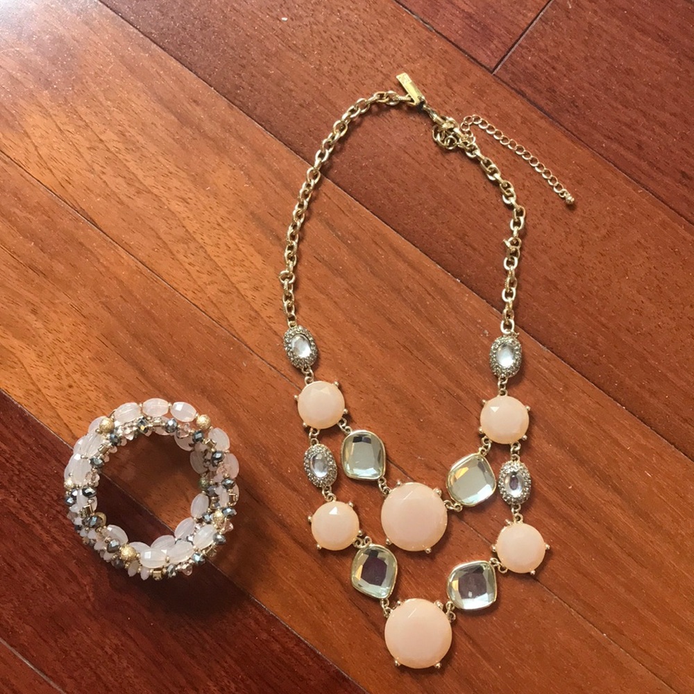 Bundle: Statement Necklace And Bracelet - image 1